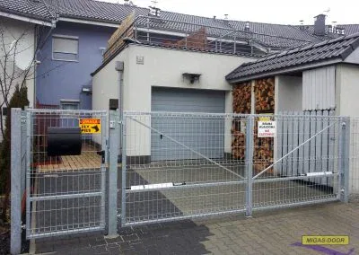 brama ogrodzeniowa dwuskrzydlowa panel