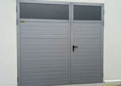 brama dwuskrzydlowa panel welser srebrna