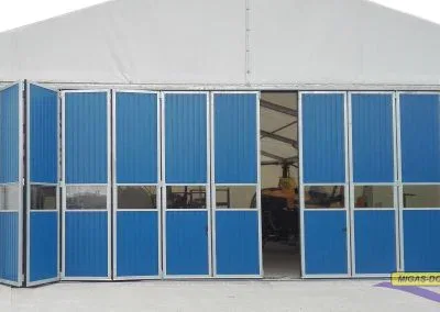 brama do hangaru harmonijkowa blacha trapez migas-door