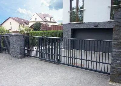 Brama teleskopowa Clasic 2, wypełnienie profil 20*20 mm pionowo