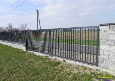 brama dwuskrzydlowa ogrodzeniowa