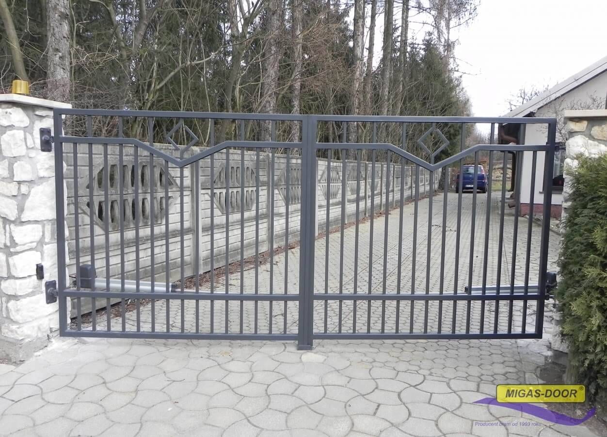 brama dwuskrzydlowa ogrodzeniowa z napedem sommer twist 200