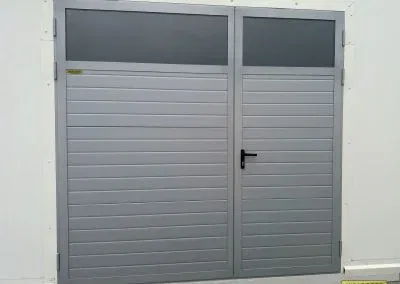 brama dwuskrzydlowa panel welser srebrna