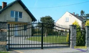 brama ogrodzeniowa dwuskrzydlowa lux