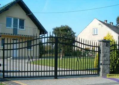 brama ogrodzeniowa dwuskrzydlowa lux