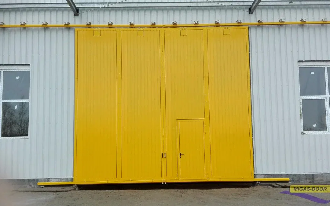 brama podwieszana przesuwna trapez