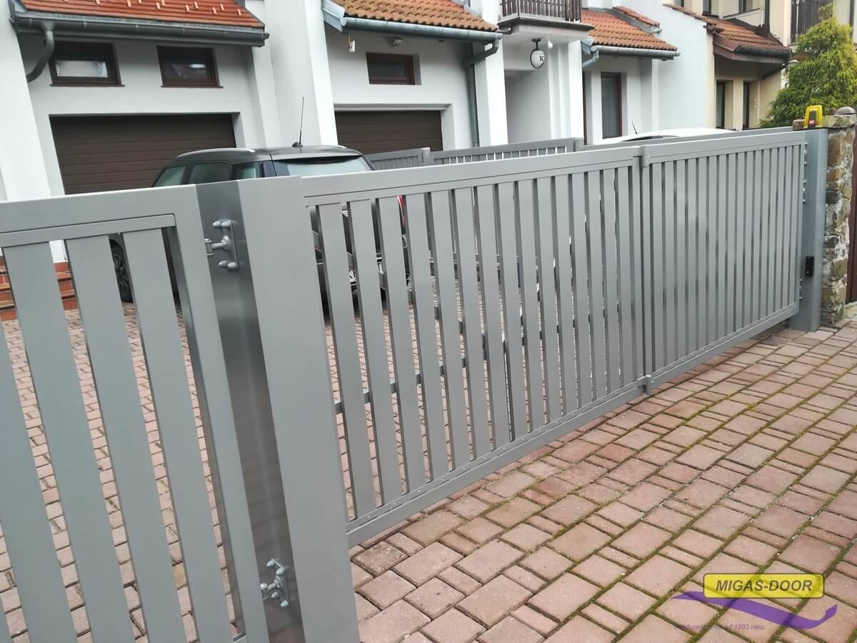 brama skrzydlowa harmonijkowa aluminium