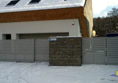 brama teleskopowa harmonijkowa profil aluminium