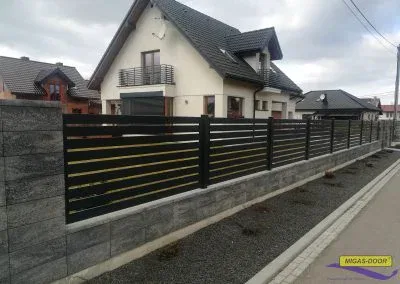 ogrodzenie brama nowoczesne profil 100