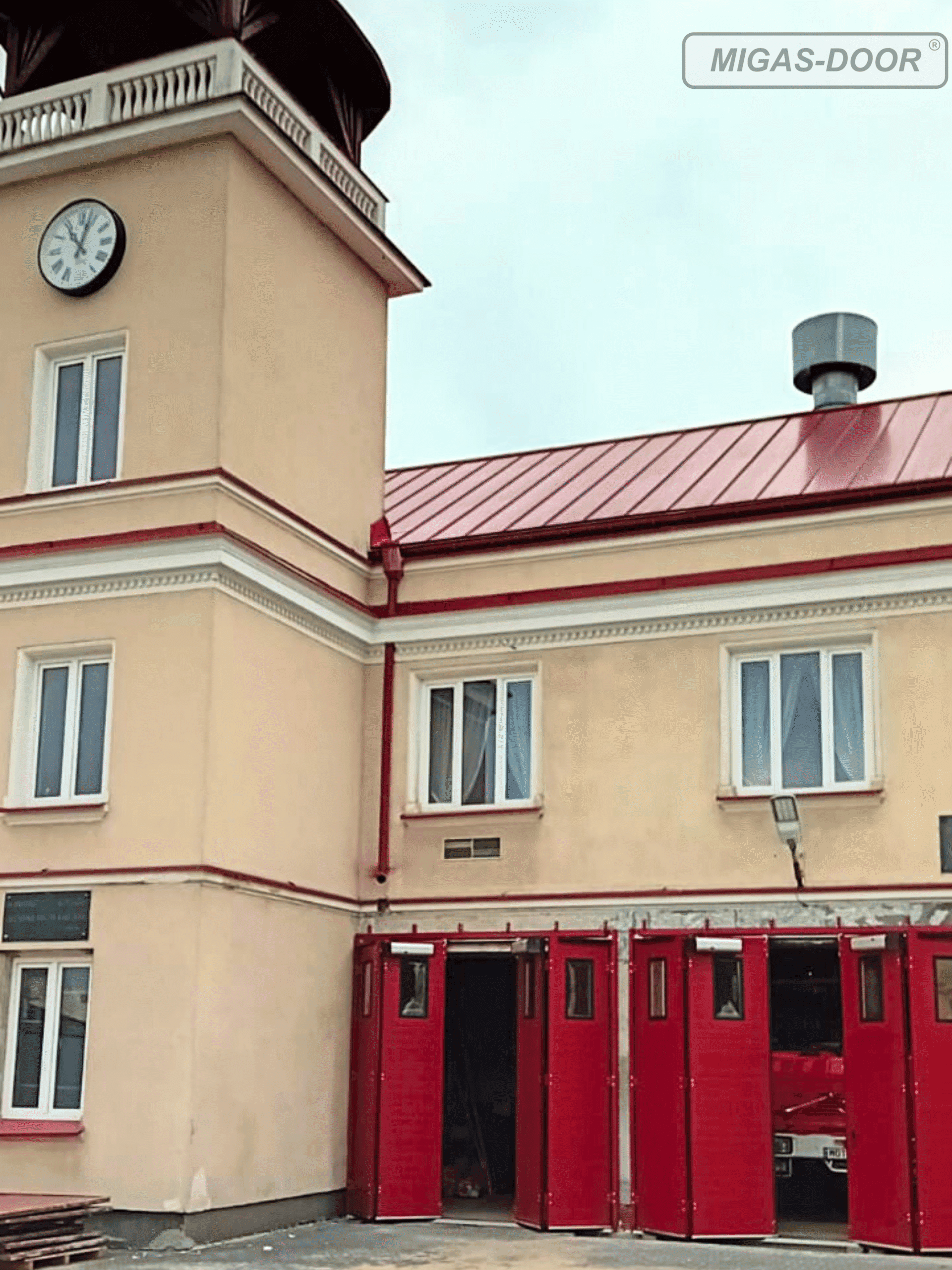 bramy harmonijkowe automatyczne dla straży