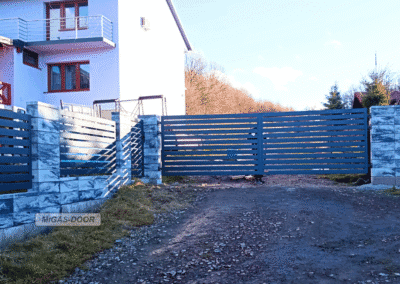 brama dwuskrzydłowa przęsła 2 nowoczesna formuła