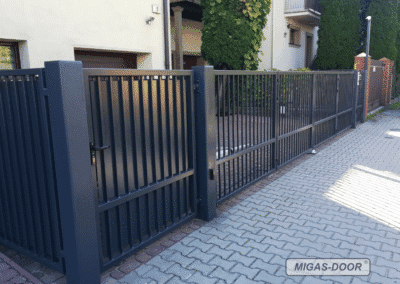 ogrodzenie clasic 2 z bramą harmonijkową