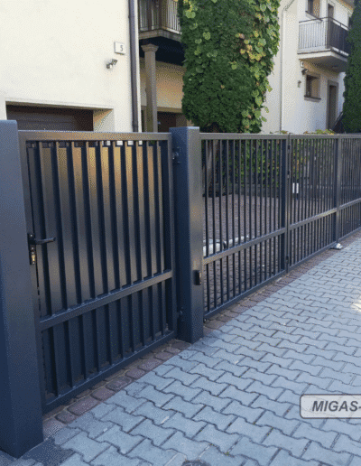 ogrodzenie clasic 2 z bramą harmonijkową