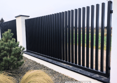 przęsło palisadowe widok od wewnątrz