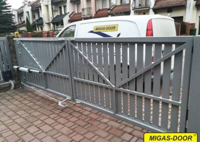 brama harmonijkowa jednoskrzydłowa