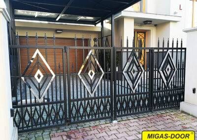 brama harmonijkowa projekt indywidualny