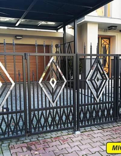 brama harmonijkowa projekt indywidualny