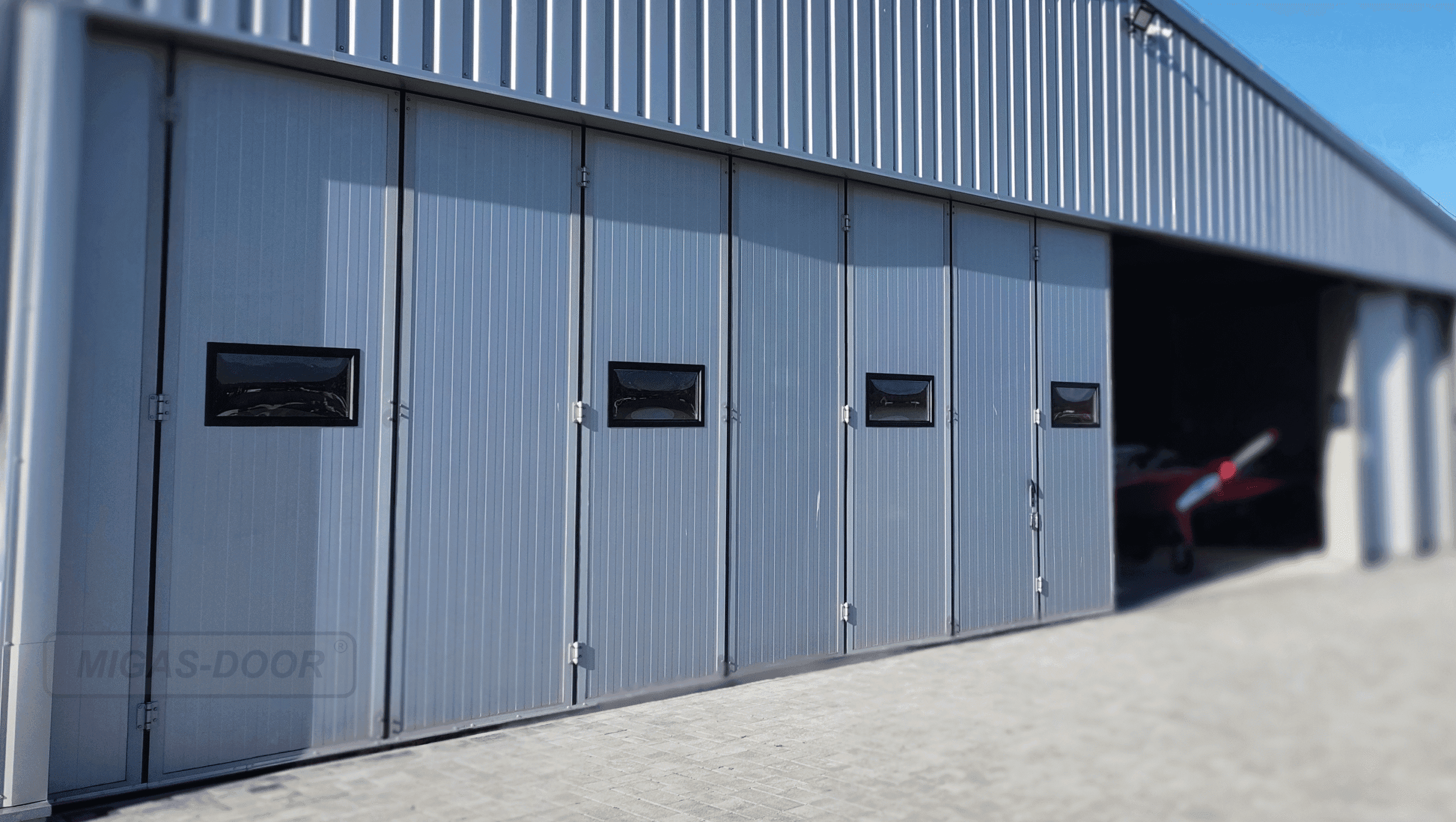 brama przemysłowe harmonijkowa dla Areoklubu